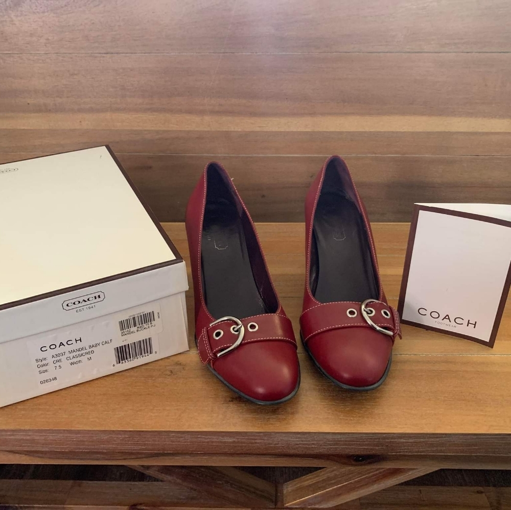 COACH "Mandel" baby calf heels